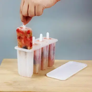 1 Set 4 Cells Popsicles Mold Plastic Frozen Ice Cream Mold Popsicle Maker Lolly Mould Tray Pan Maker Tool Cooking tools CHW2333
1 Set 4 Cells Popsicles Mold Plastic Frozen Ice Cream Mold Popsicle Maker Lolly Mould Tray Pan Maker Tool Cooking tools CHW2333