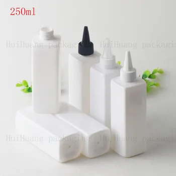 30pcs 250ml empty white plastic container with pointed mouth cap,square lotion PET bottles with screw cap,cosmetic packaging
30pcs 250ml empty white plastic container with pointed mouth cap,square lotion PET bottles with screw cap,cosmetic packaging
