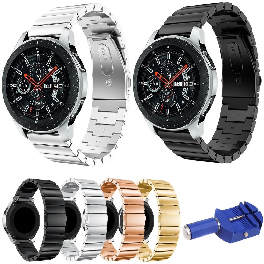 Браслет из нержавеющей стали для Samsung Galaxy Watch 46 мм SM R800 ремешок металлический