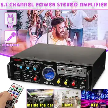 Stereo Amplifier 12v 220v 5.1 Channel Audio Power HiFi APE Dual Microphone Interface Speaker with Remote Control for Car Home
Stereo Amplifier 12v 220v 5.1 Channel Audio Power HiFi APE Dual Microphone Interface Speaker with Remote Control for Car Home