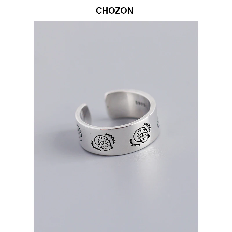 Japanese S925 Silver Cartoon Skull Geometric Wide Face Ring Fashionable Fore Finger Ring Silver Jewelry for Women
Japanese S925 Silver Cartoon Skull Geometric Wide Face Ring Fashionable Fore Finger Ring Silver Jewelry for Women