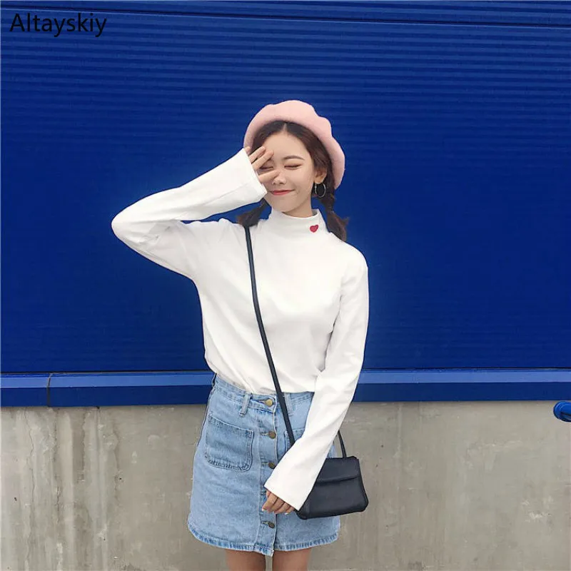 T-shirts Women Long Sleeve Harajuku Leisure Korean Style Loose All-match Womens Clothing High Quality Warm Comfortable Spring
T-shirts Women Long Sleeve Harajuku Leisure Korean Style Loose All-match Womens Clothing High Quality Warm Comfortable Spring