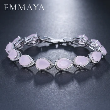 EMMAYA Pink Pear Shape Crystal High Quality Silver Color Luxury Bracelet AAA CZ Bracelets Jewelry for Women Wholesale
EMMAYA Pink Pear Shape Crystal High Quality Silver Color Luxury Bracelet AAA CZ Bracelets Jewelry for Women Wholesale