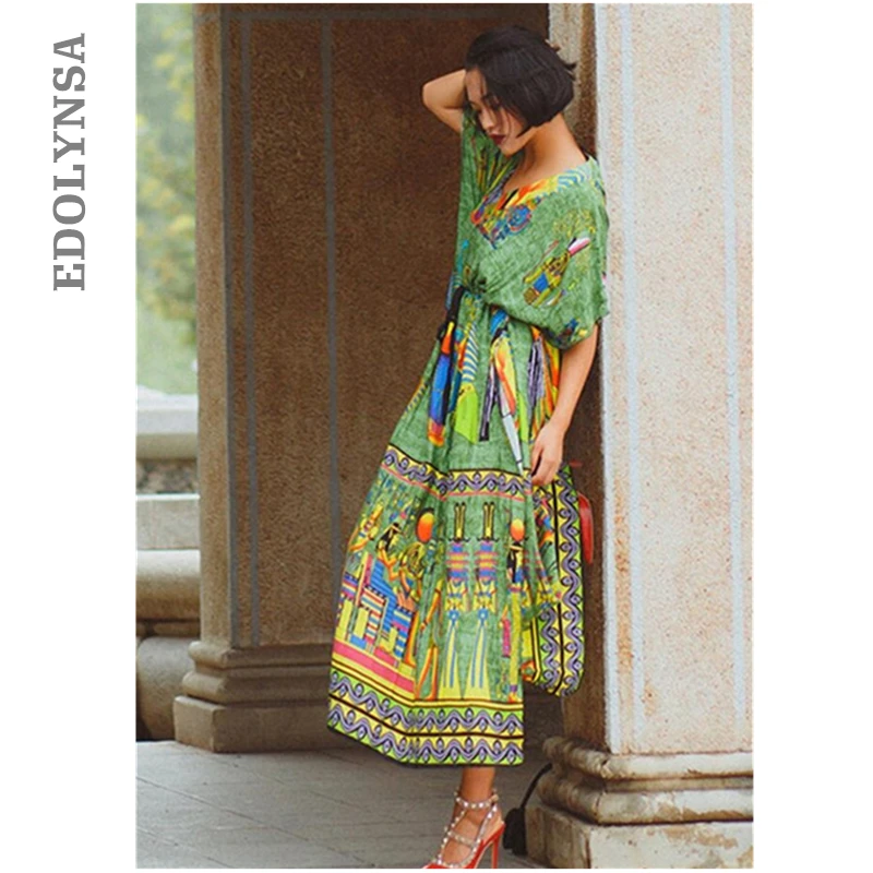 Bohemian Beach Dress Kaftan Ethnic Cotton Rayon Maxi Dress Women Vintage V-neck Tunic Boho Casual Printed Long Dress #P127
Bohemian Beach Dress Kaftan Ethnic Cotton Rayon Maxi Dress Women Vintage V-neck Tunic Boho Casual Printed Long Dress #P127