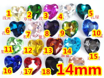 AAA+17Colors 176pcs/Lot 14mm Heart Crystal Pointed Back Glass Fancy Stone beads For Jewelry Making,Garment
AAA+17Colors 176pcs/Lot 14mm Heart Crystal Pointed Back Glass Fancy Stone beads For Jewelry Making,Garment