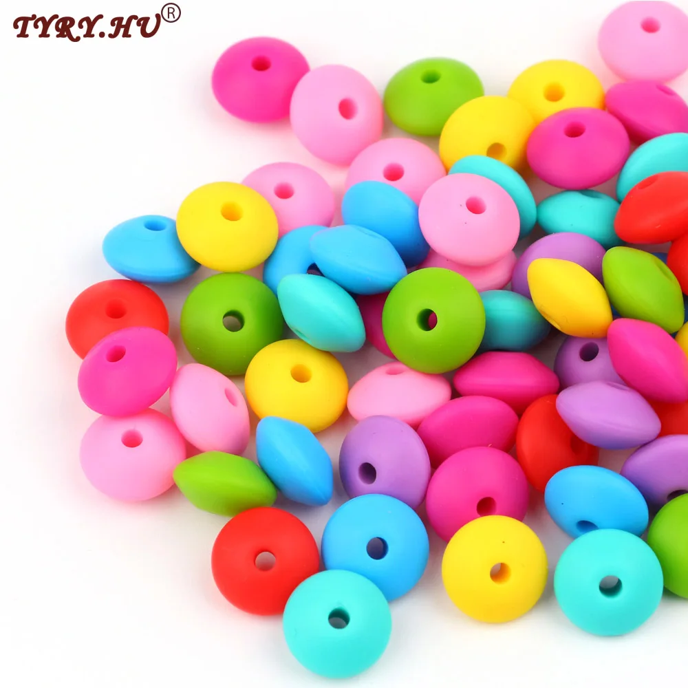 TYRY.HU Silicone Lentil Beads For Teething Necklace BPA FREE 200pcs Basic Spacer Beads Baby Teethers DIY Jewelry Pacifier Clips
TYRY.HU Silicone Lentil Beads For Teething Necklace BPA FREE 200pcs Basic Spacer Beads Baby Teethers DIY Jewelry Pacifier Clips