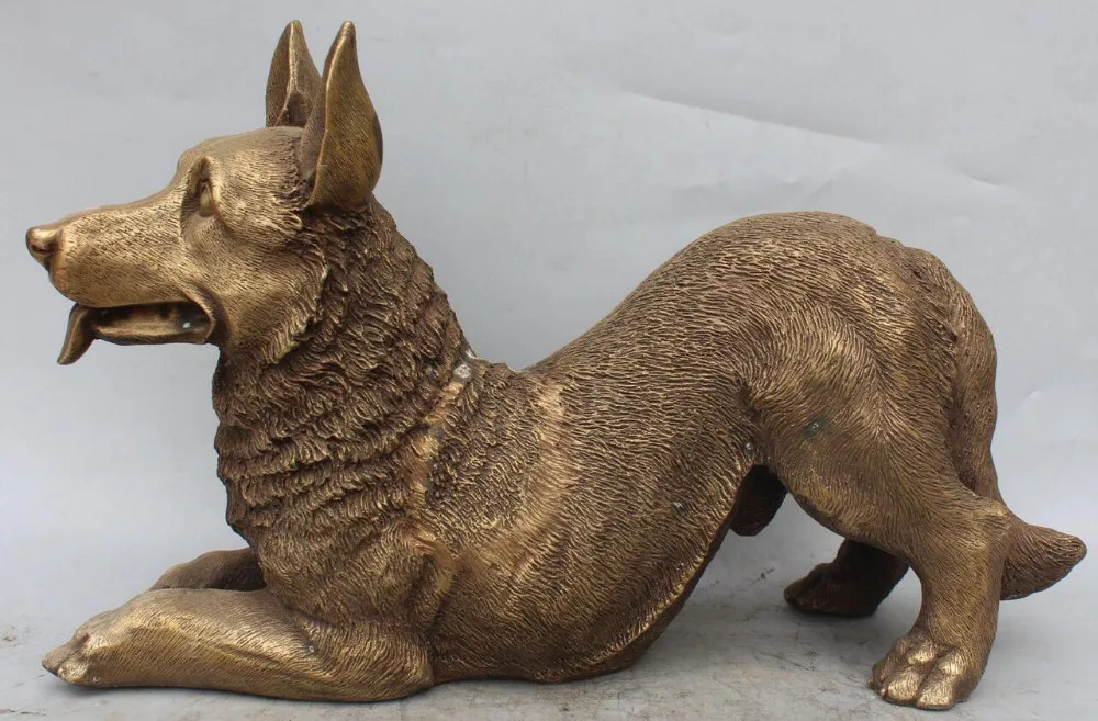 6710618++14" Chinese Brass Bronze Dog Boggy Pooch Doggie Mutt Hound Animal Statue
6710618++14" Chinese Brass Bronze Dog Boggy Pooch Doggie Mutt Hound Animal Statue