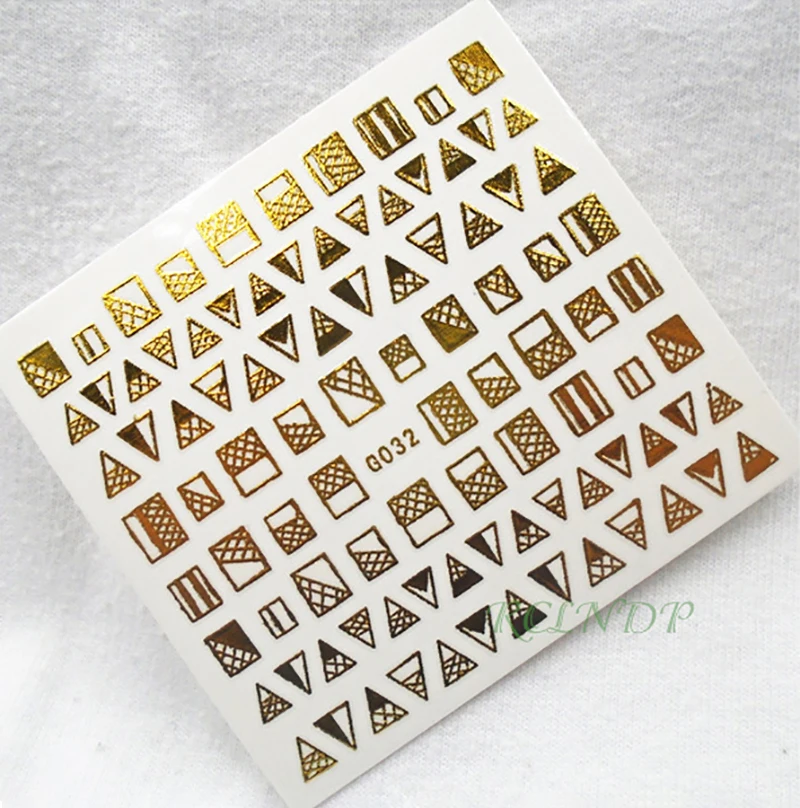 3D Nail Sticker all decoration Square triangle gold Nails Art Pegatinas Sliders Adhesive Tips Manicure Wraps Foil Tools
3D Nail Sticker all decoration Square triangle gold Nails Art Pegatinas Sliders Adhesive Tips Manicure Wraps Foil Tools