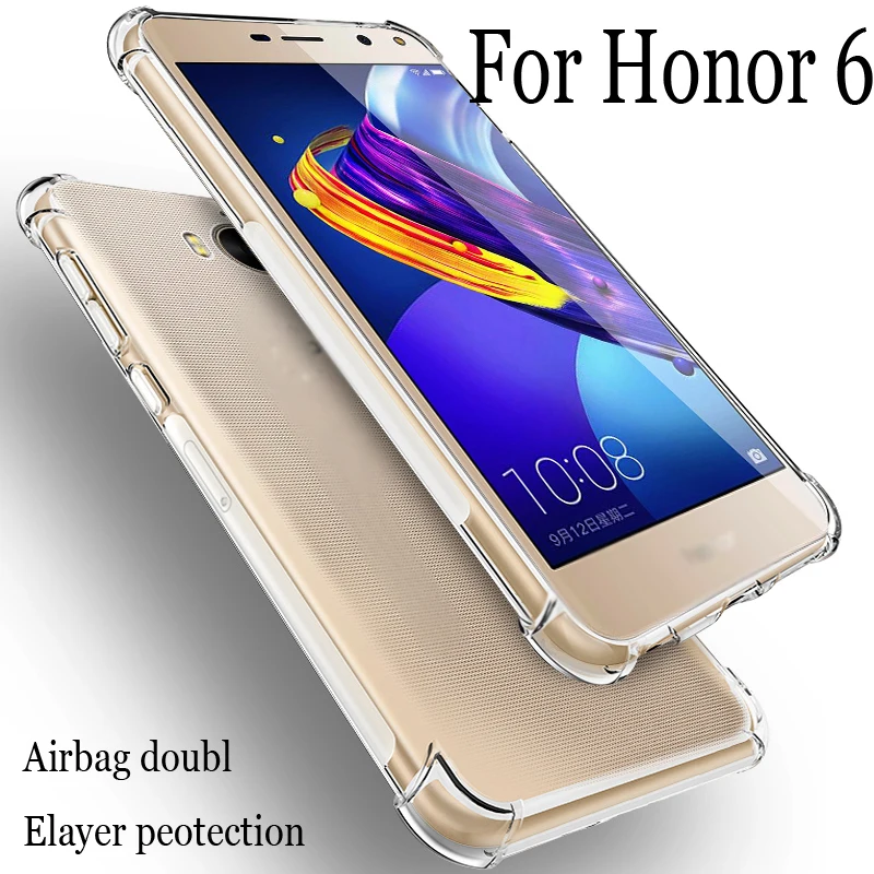 For Huawei Honor 6 Air Cushion Case Clear Crystal Soft Silicone TPU Shockproof Full Protection Phone Cover HuaweiHonor6 Cases
For Huawei Honor 6 Air Cushion Case Clear Crystal Soft Silicone TPU Shockproof Full Protection Phone Cover HuaweiHonor6 Cases