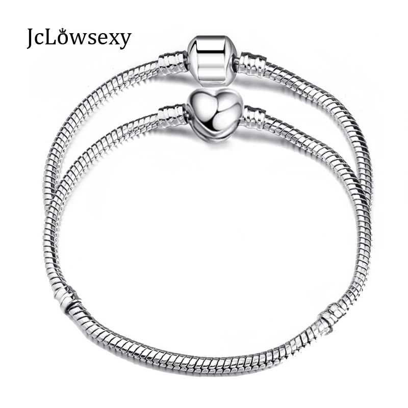 NEW Wholesale Jewelry Love Heart Clasp Snake Chain Silver Plated Bracelet Bangle DIY Fit Pan Charms Beads For Women Jewelry
NEW Wholesale Jewelry Love Heart Clasp Snake Chain Silver Plated Bracelet Bangle DIY Fit Pan Charms Beads For Women Jewelry