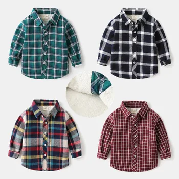 Baby Boys Classic Casual Plaid Shirts Winter Chicken Warm Shirt Fleece Full Sleeve Kids Tops Children Clothing 3 4 5 6 7 T Years
Baby Boys Classic Casual Plaid Shirts Winter Chicken Warm Shirt Fleece Full Sleeve Kids Tops Children Clothing 3 4 5 6 7 T Years