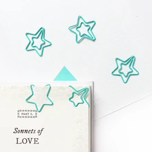 Special-shaped Green Star Paper clips Bookmark School Office Accessories Paper Clips Decorative Star Paper Clip
Special-shaped Green Star Paper clips Bookmark School Office Accessories Paper Clips Decorative Star Paper Clip
