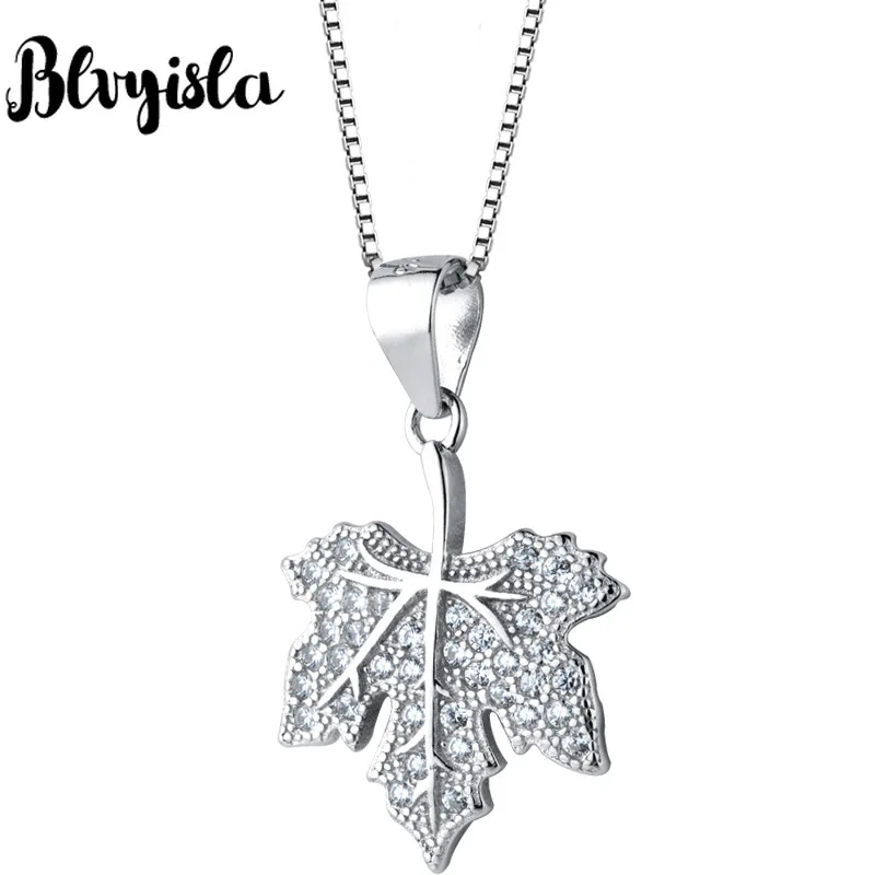 Blvyisla S925 Silver Maple Leaf Rhinestone Pendant Necklace Female Elegant Jewelry Gift
Blvyisla S925 Silver Maple Leaf Rhinestone Pendant Necklace Female Elegant Jewelry Gift