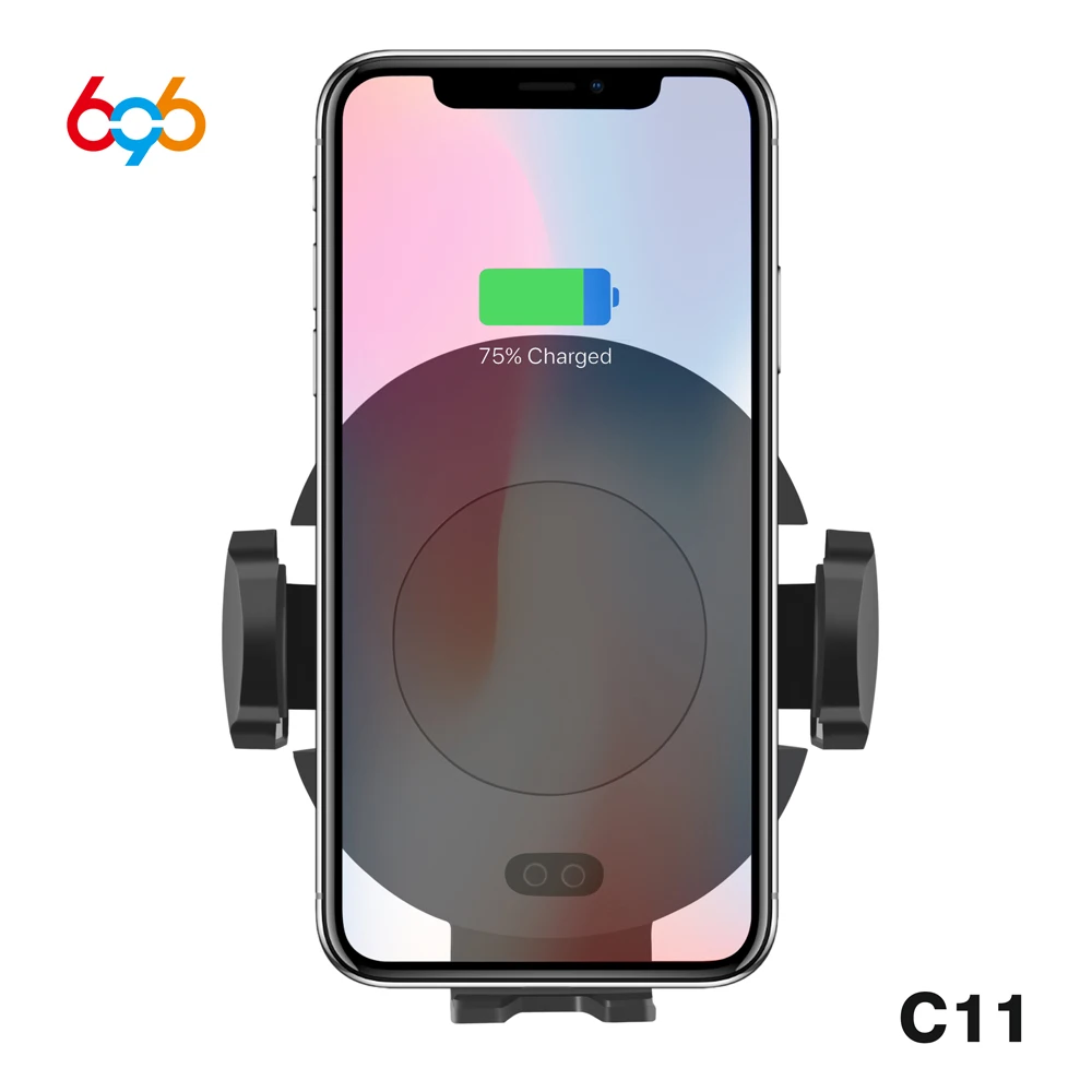 696 C11/C10/C9 vehicle-mounted Wireless Charger Car automatic Induction Fast Charger For iPhone XS 8 For samsung s8 Air Vent
696 C11/C10/C9 vehicle-mounted Wireless Charger Car automatic Induction Fast Charger For iPhone XS 8 For samsung s8 Air Vent