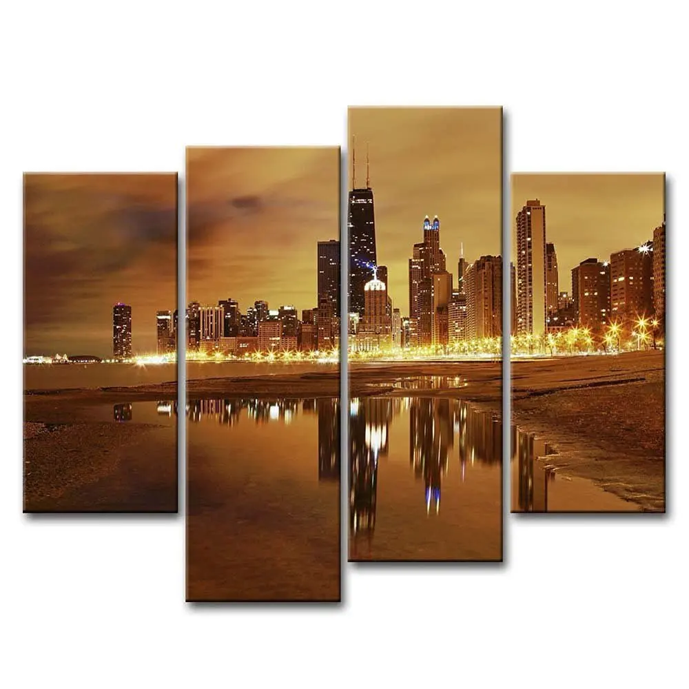 4 Panels Canvas Painting Abstract City Street Landscape Decorative Modern Paintings For Living Room Bedroom Wall Art
4 Panels Canvas Painting Abstract City Street Landscape Decorative Modern Paintings For Living Room Bedroom Wall Art