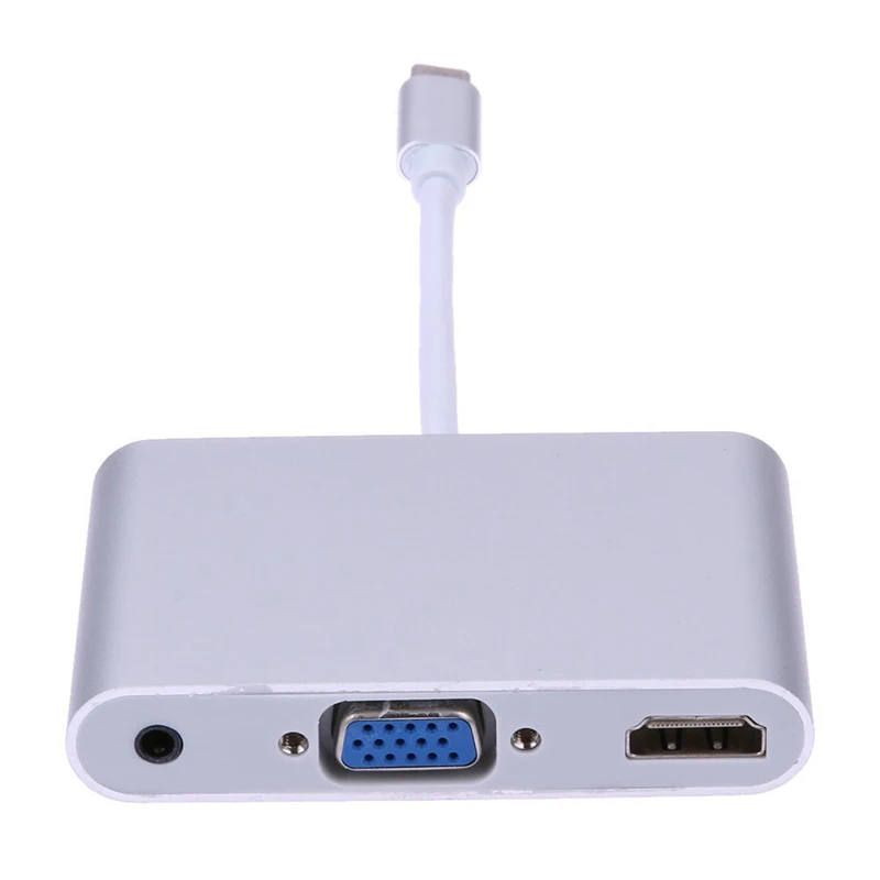 USB 3.1 USB-C Type C to HDMI 4K HD Video Audio Converter High Speed Type-C to VGA 3.5mm Audio Video Converter Adapter Cable
USB 3.1 USB-C Type C to HDMI 4K HD Video Audio Converter High Speed Type-C to VGA 3.5mm Audio Video Converter Adapter Cable