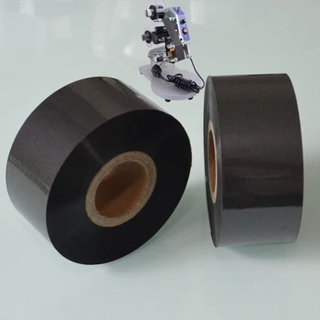 Black Width 25mm length 100m date print coding machine printer ink roll for packing bags
Black Width 25mm length 100m date print coding machine printer ink roll for packing bags