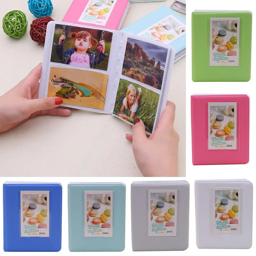 64 Pockets Portable Mini Photo Album Insert Picture Holder for Polaroid Fuji Film Instax 6 Colors
64 Pockets Portable Mini Photo Album Insert Picture Holder for Polaroid Fuji Film Instax 6 Colors
