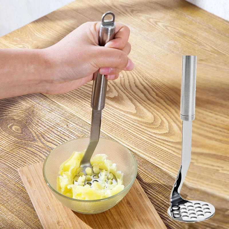 Stainless steel tube handle pressure mud potato ricer mashed potatoes for Kitchen Gadgets Baking Tools
Stainless steel tube handle pressure mud potato ricer mashed potatoes for Kitchen Gadgets Baking Tools