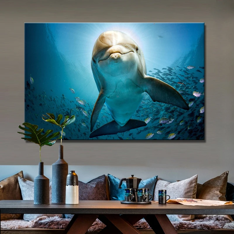 Seascape Posters and Prints Wall Art Canvas Painting Wall Decoration The Cute Dolphin Pictures for Living Room Wall No Frame
Seascape Posters and Prints Wall Art Canvas Painting Wall Decoration The Cute Dolphin Pictures for Living Room Wall No Frame