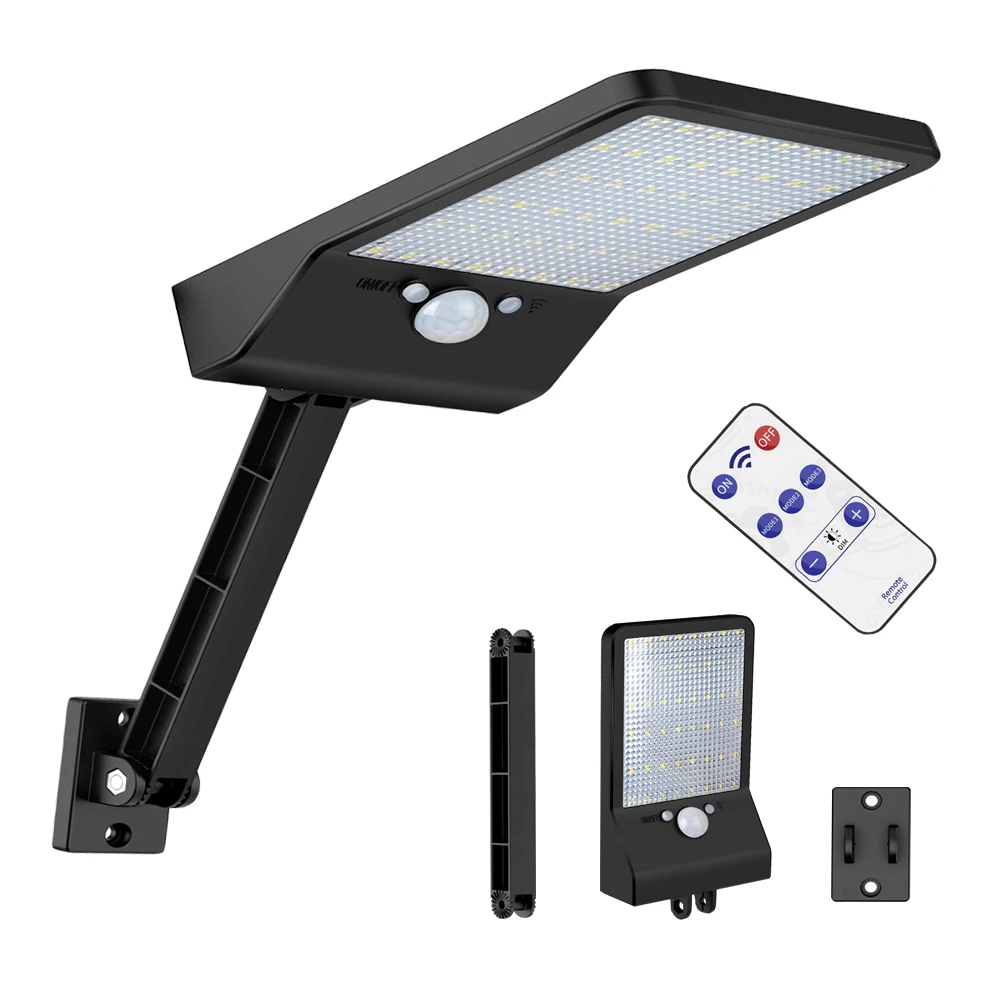 48 LED Solar Light remote control solar street light rotate bracket Upgraded Ultra-thin Wireless Motion Sensor Solar Lamp#
48 LED Solar Light remote control solar street light rotate bracket Upgraded Ultra-thin Wireless Motion Sensor Solar Lamp#