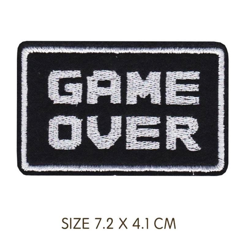 1pcs Game over Patch Badges Embroidered Applique Sewing Iron On Badge Clothes Garment Apparel Accessories
1pcs Game over Patch Badges Embroidered Applique Sewing Iron On Badge Clothes Garment Apparel Accessories