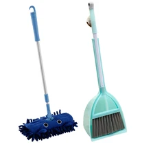 2019 offre spéciale semblant jouer jouet enfants ménage nettoyage outils Kit avec vadrouille balai pelle à poussière Mini nettoyer jouer jouet 3 couleurs(China)