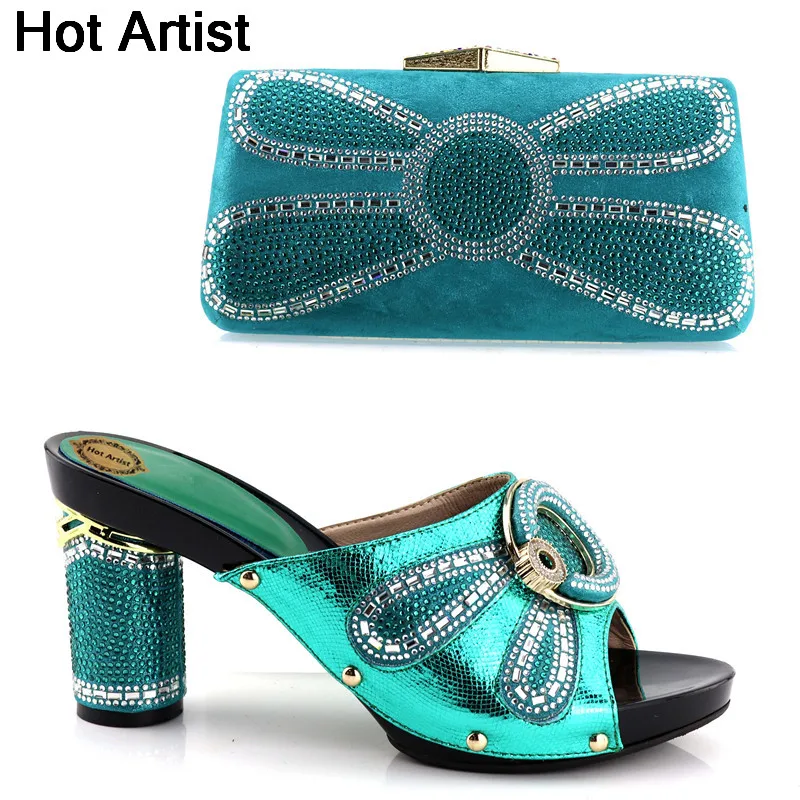 Hot Artist Italian Style Rhinestone Shoes And Bags Set Fashion African Elegan Woman High Heels Shoes And Bag Set For Party YH-02
Hot Artist Italian Style Rhinestone Shoes And Bags Set Fashion African Elegan Woman High Heels Shoes And Bag Set For Party YH-02