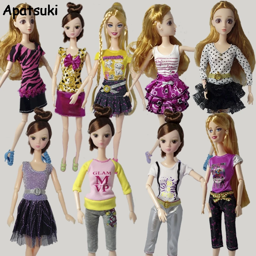 10pcs/lot Beautiful Handmade Pretty Dress Clothes For Barbie Doll Clothes Fashion Outfits For 1/6 Dolls Dress Present For Kids
10pcs/lot Beautiful Handmade Pretty Dress Clothes For Barbie Doll Clothes Fashion Outfits For 1/6 Dolls Dress Present For Kids