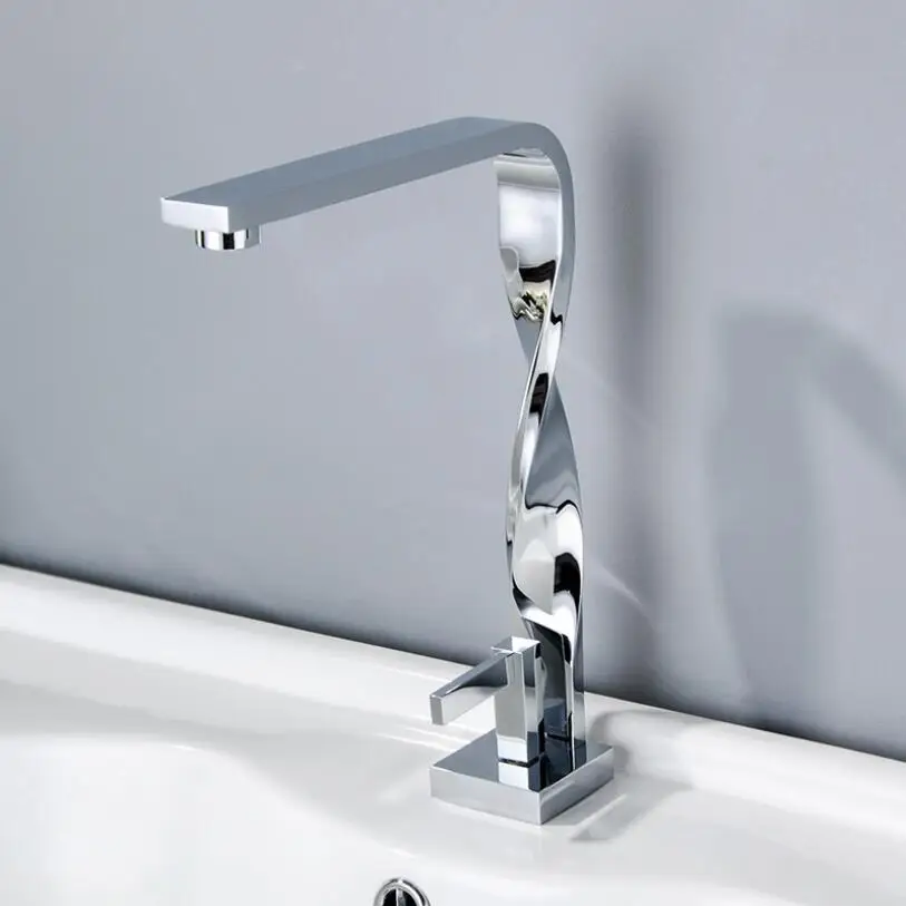 2019 Promotions Wholesale Unique Spiral Style Brass Deck Mounted Basin Faucet Single Handle Hot & Cold Mixer Tap
2019 Promotions Wholesale Unique Spiral Style Brass Deck Mounted Basin Faucet Single Handle Hot & Cold Mixer Tap