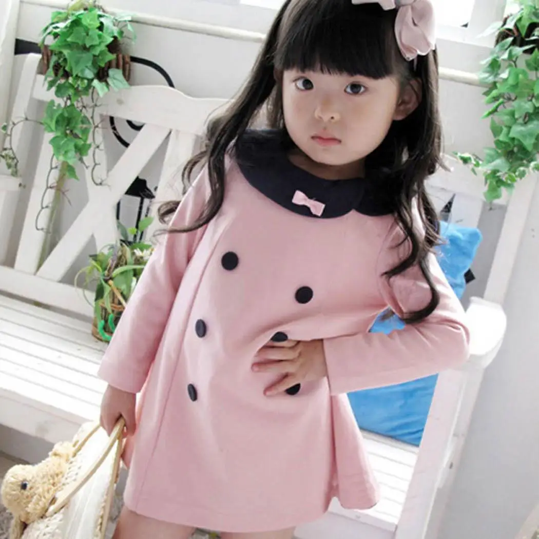 Children Girls O-neck Long Sleeve Button Fall A-line Bow Solid Everyday, Holiday Casual Tie Cute Dress
Children Girls O-neck Long Sleeve Button Fall A-line Bow Solid Everyday, Holiday Casual Tie Cute Dress