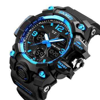 SKMEI 1155B Men Military Sports Watches Fashion Waterproof Quartz Wrist Watch Men LED Digital Watches Clock Relogio Masculino
SKMEI 1155B Men Military Sports Watches Fashion Waterproof Quartz Wrist Watch Men LED Digital Watches Clock Relogio Masculino