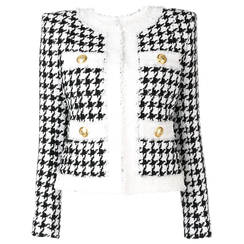 HIGH QUALITY Newest 2019 Autumn Winter Baroque Designer Jacket Women's Color Block Zip Houndstooth Fringed Tweed Jacket OverCoat
HIGH QUALITY Newest 2019 Autumn Winter Baroque Designer Jacket Women's Color Block Zip Houndstooth Fringed Tweed Jacket OverCoat