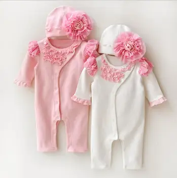Newborn Baby Girl Clothes Air Cotton Coveralls Rompers Princess Lace Infant Girls Clothing Set Jumpsuit + Hats 2pcs set
Newborn Baby Girl Clothes Air Cotton Coveralls Rompers Princess Lace Infant Girls Clothing Set Jumpsuit + Hats 2pcs set