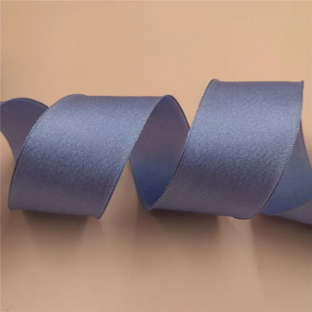 N2155 38MM X 25yards roll Shiny blue satin ribbon gift box wrapping wired edge ribbon
N2155 38MM X 25yards roll Shiny blue satin ribbon gift box wrapping wired edge ribbon
