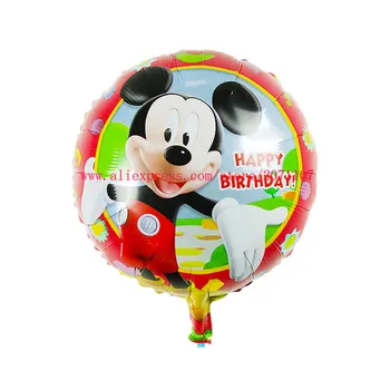 

KUWANLE 30pcs/lot 18inch Cartoon Balloon Mickey Minnie Foil Helium Balloons Birthday Wedding Party Supplies Decoration Globos