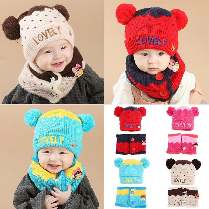 2 Pcs/Set Baby Boy Girl Hat+Scarf Baby Winter Cap Knit Warm Hats For Children Neck Warmer Potography Props
2 Pcs/Set Baby Boy Girl Hat+Scarf Baby Winter Cap Knit Warm Hats For Children Neck Warmer Potography Props