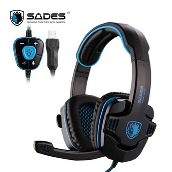 Sades Wolfang Gaming Headset USB 7.1 Surround Sound bass Game Headphone for computer Laptop PC
Sades Wolfang Gaming Headset USB 7.1 Surround Sound bass Game Headphone for computer Laptop PC