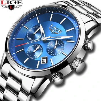 LIGE 2019 Top Brand Luxury Men Watches Men Military Wristwatches Full Steel Men Sports Watch Waterproof Relogio Masculino
LIGE 2019 Top Brand Luxury Men Watches Men Military Wristwatches Full Steel Men Sports Watch Waterproof Relogio Masculino