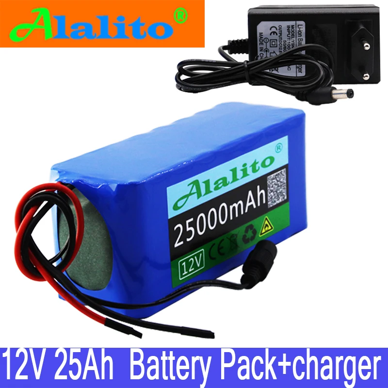 100%original 18650 12V Battery pack Large capacity 12v 25ah 18650 lithium battery protection board 12v 25000mAh capacity+Charger
100%original 18650 12V Battery pack Large capacity 12v 25ah 18650 lithium battery protection board 12v 25000mAh capacity+Charger