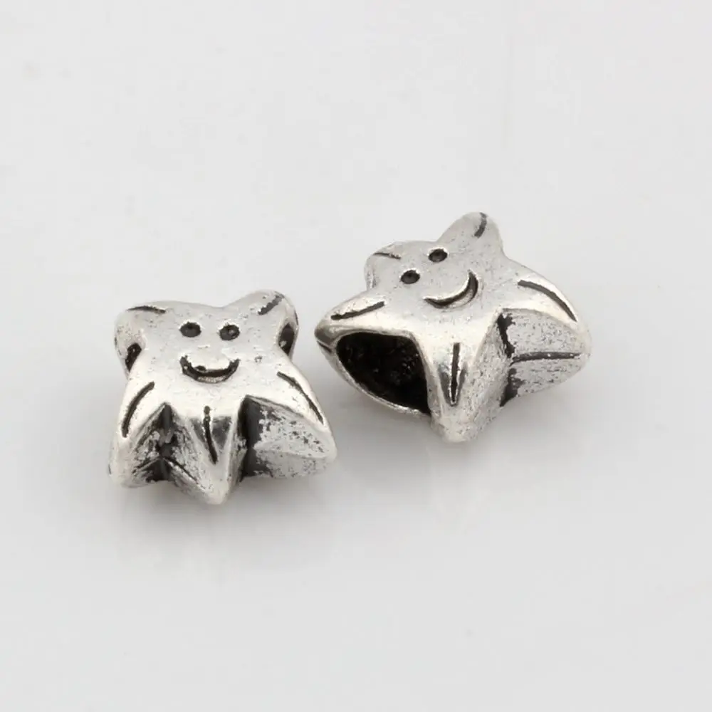 Hot ! 20 pcs Antiqued Silver Smiley face Large Hole Spacer Beads Fit European Charms Bracelet 10x10x6mm A-055
Hot ! 20 pcs Antiqued Silver Smiley face Large Hole Spacer Beads Fit European Charms Bracelet 10x10x6mm A-055