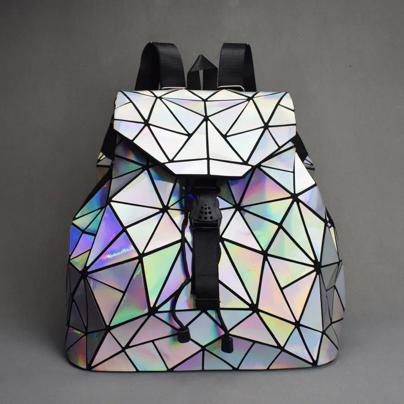 New Luminous Women Backpack School Hologram Fashion Geometric Fold Student School Bags For Teenage Girls holographic sac a dos
New Luminous Women Backpack School Hologram Fashion Geometric Fold Student School Bags For Teenage Girls holographic sac a dos