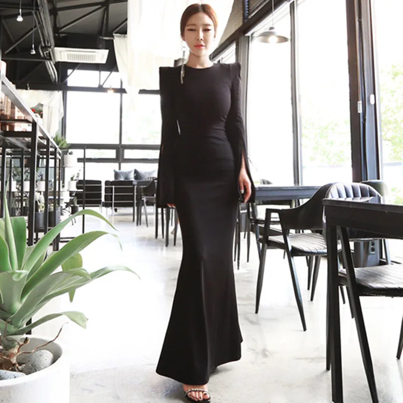 YaLiShi 2017 Autumn Women Maxi Dress Bandage Party Sexy Bodycon Vintage Slim Long Dress Vestidos De Festa Black Mermaid Dresses
YaLiShi 2017 Autumn Women Maxi Dress Bandage Party Sexy Bodycon Vintage Slim Long Dress Vestidos De Festa Black Mermaid Dresses