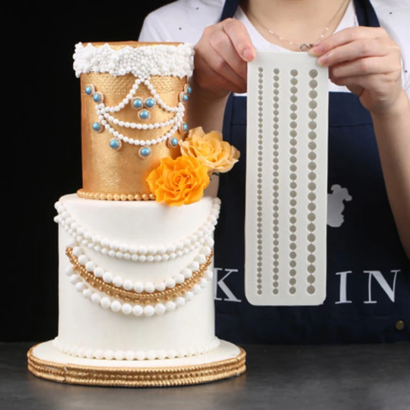 Pearl Strip Border Mould Silicone Mold Fondant Cake Decorating Tool Gumpaste Sugarcraft Chocolate Forms Bakeware
Pearl Strip Border Mould Silicone Mold Fondant Cake Decorating Tool Gumpaste Sugarcraft Chocolate Forms Bakeware