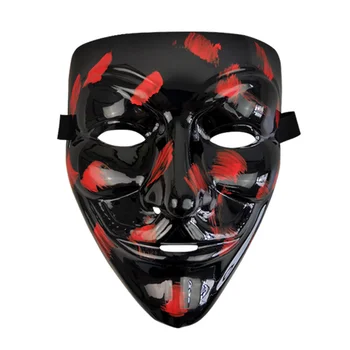 

2019 Black V for Vendetta Mask Cosplay Costume Accessory Anonymous Movie Guy Fawkes Halloween Masquerade Party Horror Type Masks