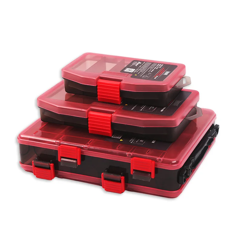 High quality double sided multifunction fishing lure tackle box with three sizes durable large capacity new PP material box
High quality double sided multifunction fishing lure tackle box with three sizes durable large capacity new PP material box