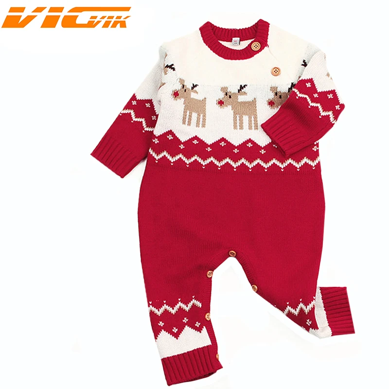 Newborn Boys Girls Clothes Long Sleeve Christmas Knitted Autumn Winter Warm Jumpsuit Clothing For 24M Kids Outfits
Newborn Boys Girls Clothes Long Sleeve Christmas Knitted Autumn Winter Warm Jumpsuit Clothing For 24M Kids Outfits