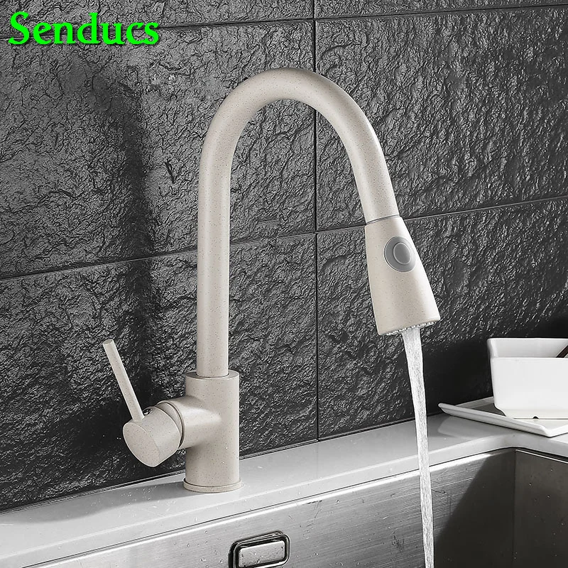 Senducs Pull Down Kitchen Mixer Tap Quality Brass Pull Out Kitchen Sink Mixer Tap Single Lever Hot Cold Kitchen Sink Faucet
Senducs Pull Down Kitchen Mixer Tap Quality Brass Pull Out Kitchen Sink Mixer Tap Single Lever Hot Cold Kitchen Sink Faucet