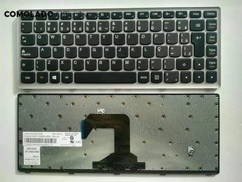 BR Brazil keyboard For Lenovo Ideapad S300 S400 S400U S400T S405 with silvery frame laptop keyboard