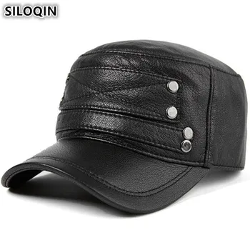 SILOQIN New Style Men's Flat Cap Adjustable Size Genuine Leather Hat Autumn Winter Warm Baseball Caps Sheepskin Male Brands Hats
SILOQIN New Style Men's Flat Cap Adjustable Size Genuine Leather Hat Autumn Winter Warm Baseball Caps Sheepskin Male Brands Hats